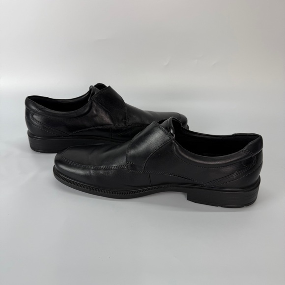Men\'s Ecco Black Leather Dress Shoes Size 47 main image 5